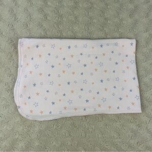 Mini Muffin Stars Print Baby Blanket Pink Purple Jersey Stretch Knit Swaddle